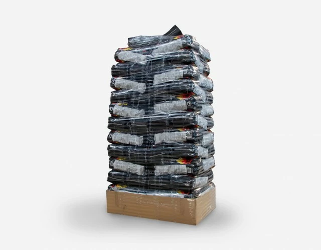 Carbón Vegetal 5 kg. Palet con bolsas sueltas (640 kg)