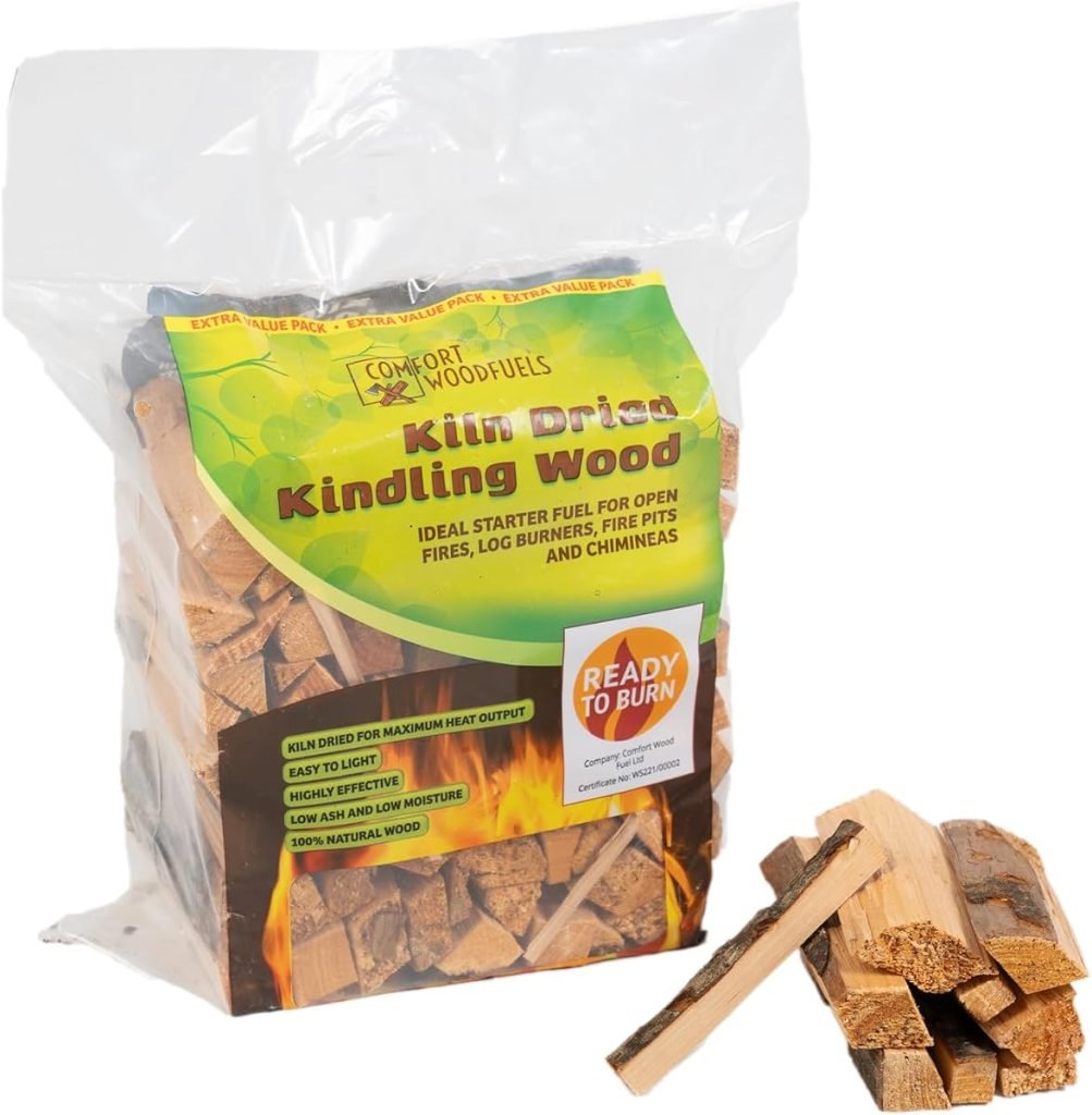 CWF - Madera de leña Seca al Horno, ecológica, iluminación rápida, Pino y Abeto, Paquete de Transporte de 6 L (Aprox. 2 kg) para quemadores de leña, H