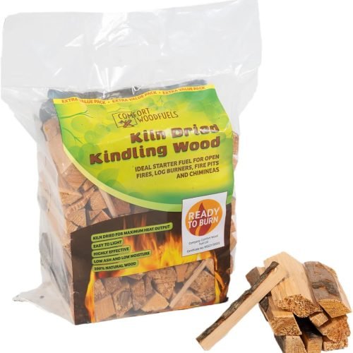 CWF - Madera de leña Seca al Horno, ecológica, iluminación rápida, Pino y Abeto, Paquete de Transporte de 6 L (Aprox. 2 kg) para quemadores de leña, H