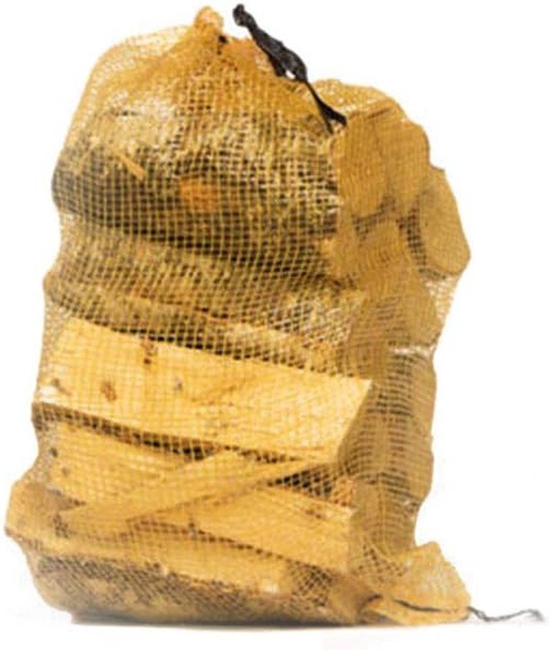 Red de madera dura seca al horno de abedul plateado de 30 litros. 18% de humedad. Leña perfecta certificada para quemadores de troncos, estufas de leñ
