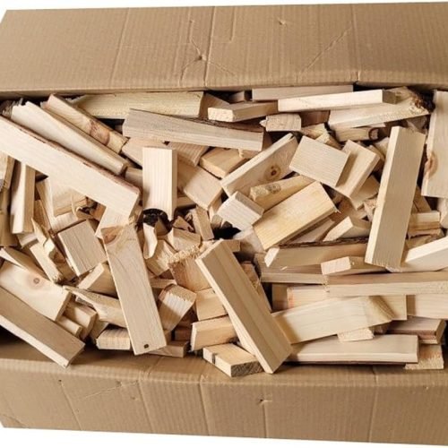 Leña de abeto 14 kg – Madera seca de abeto para chimenea, barbacoa y estufa – Sin productos químicos, respetuoso con el medio ambiente, combustión lim