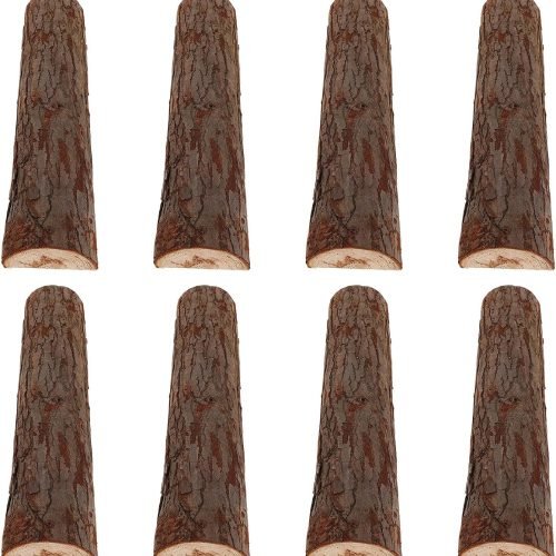 Alipis de Troncos de Madera Decorativa Leña Versátil 8 Piezas Accesorios Naturales para Chimenea y Jardín para Decoración Interior y Exterior para Hog