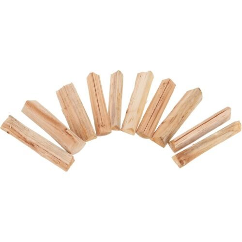 jojofuny Leña para Chimenea y Fogatas 22 Cm, Paquete 10 Piezas de Madera Seca de Pino para Barbacoa, Horno de Pizza y Cocina al Aire Libre, Baja Emisi