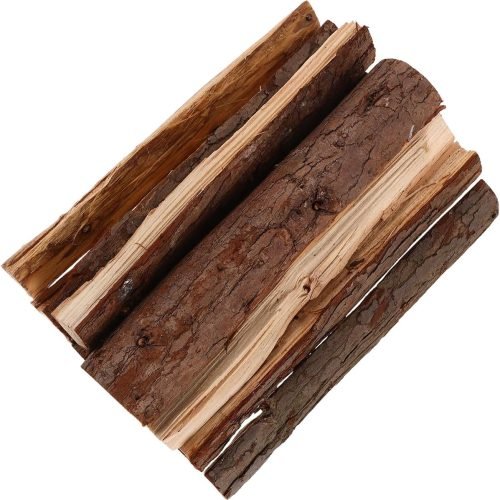 SHINEOFI Leña Decorativa para Chimenea 10 Piezas Troncos Rústicos de Madera Natural Seca 25 CM para Fogatas y Decoración de Interiores y Exteriores