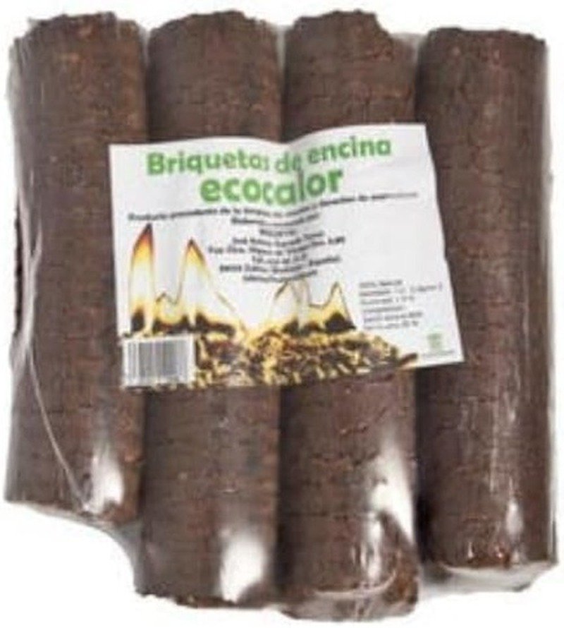 Suinga Briquetas de Madera Ecológicas Encina 7 Kg – Briquetas para Chimenea, Combustible Natural para Estufas y Chimeneas