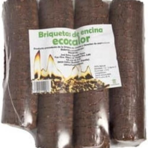 Suinga Briquetas de Madera Ecológicas Encina 14 Kg – Briquetas para Chimenea, Combustible Natural para Estufas y Chimeneas