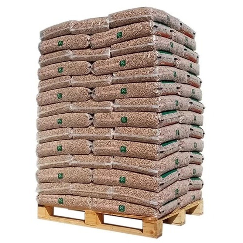 Pellets de madera Energía Natural — palet con 70 sacos de 15 kg