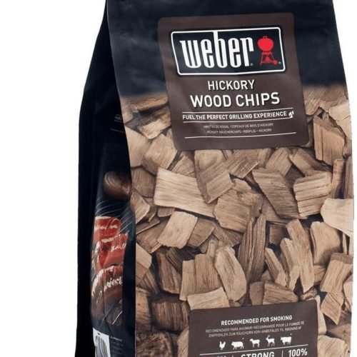 Weber Astillas de Nogal Americano (Paquete de 700g), para carne de res, cerdo, caza y aves de corral, aroma fuerte e intenso y ligeramente dulce, 100%