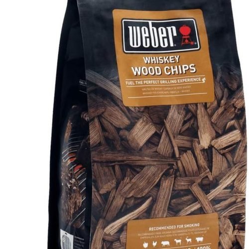 Weber Astillas de Whisky (Paquete de 700g), hechas de barricas de whisky, para verduras y todo tipo de carne, producto de la UE, obtenido de manera so