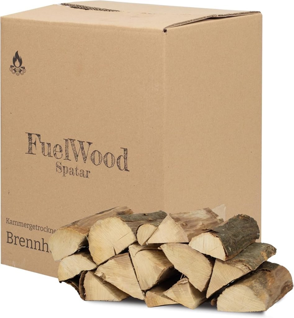 Leña de Carpe, Secado al Horno, 25 cm, Menos del 15% de Humedad, Ideal para Horno, Chimenea, Barbacoa, Barbacoa y Hoguera, leña, leña, Barbacoa (25 li