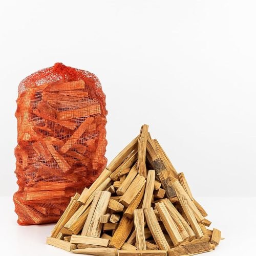 Astillas Encendido Pino Ecológica, Madera Seca Natural para Barbacoa, Chimenea, Caldera y Estufa, Saco de 6,5 Kgs. Astillas de Pino Natural para Barba